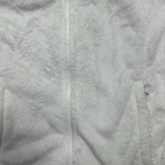 The North Face Osito Jacket Womens M White Pink Ribbon Breast Cancer Fleece FZip - Picture 7 of 14